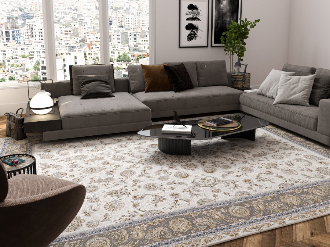 فرش اکریلیک-1200شانه-8رنگ-تراکم3600-فرش مشهد